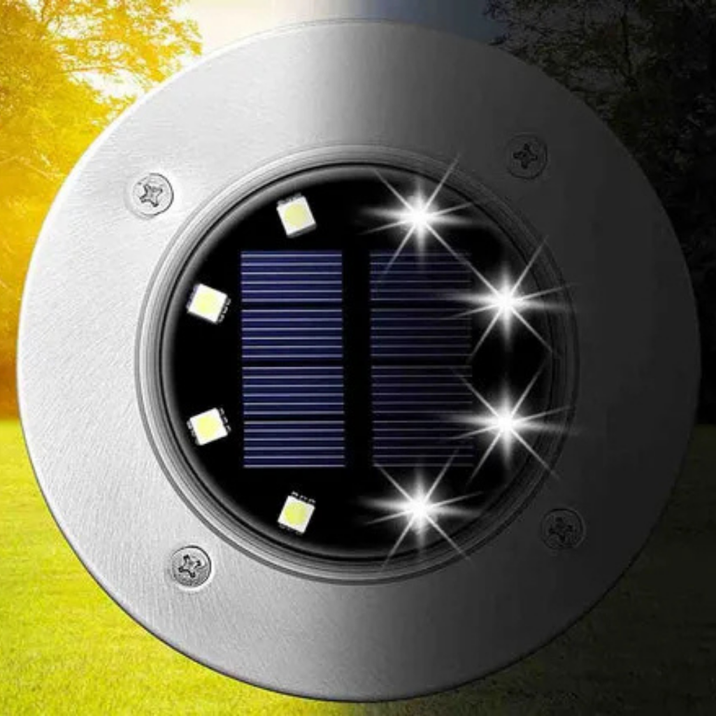 Luminária Solar para Jardim com LEDs Premium À prova d'água IP65 - PROMOÇÃO RELÂMPAGO 🔥